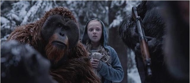 《猩球崛起3》预告片曝光 凯撒领导猿族攻陷人类